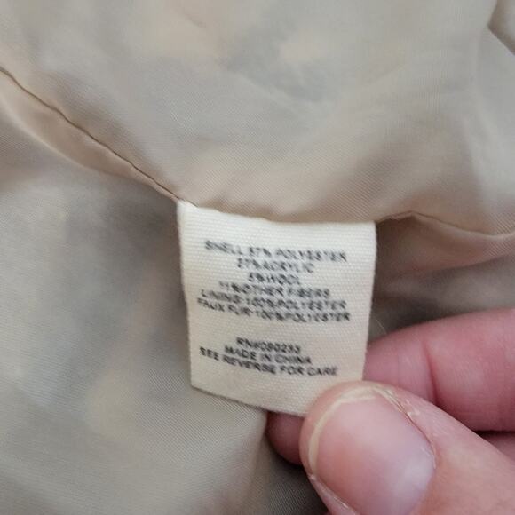 Kendall & Kylie Aztec Sherpa Collar Jacket Beige Tribal Pattern Boho Chic - Picture 14 of 16